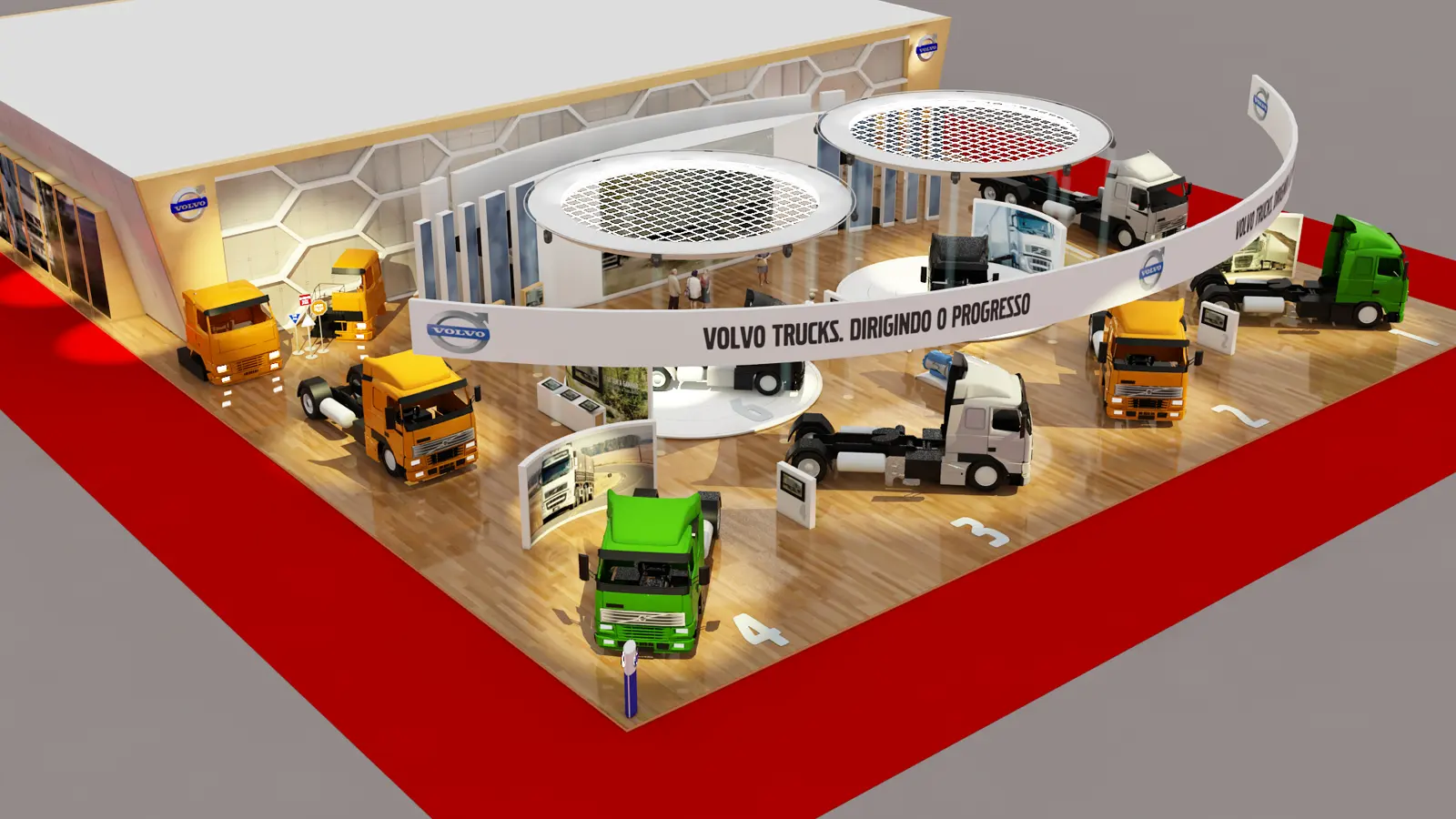 Volvo: Estandes e eventos