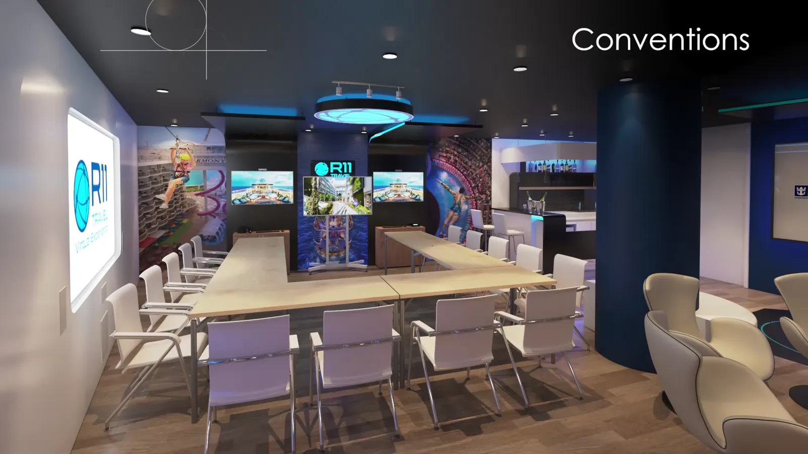 Sala de convenções e treinamentos