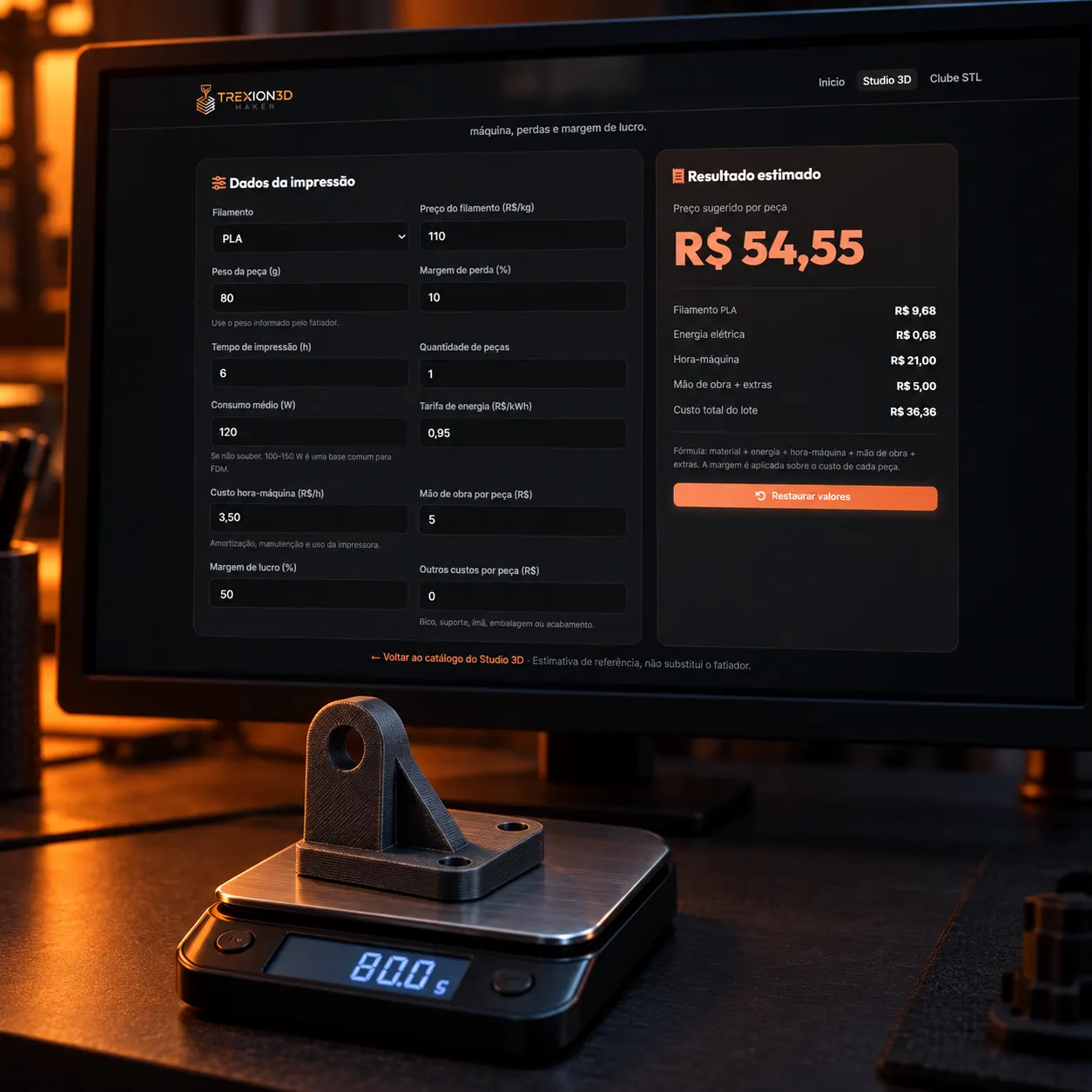 Ilustração: Calculadora 3D Pro