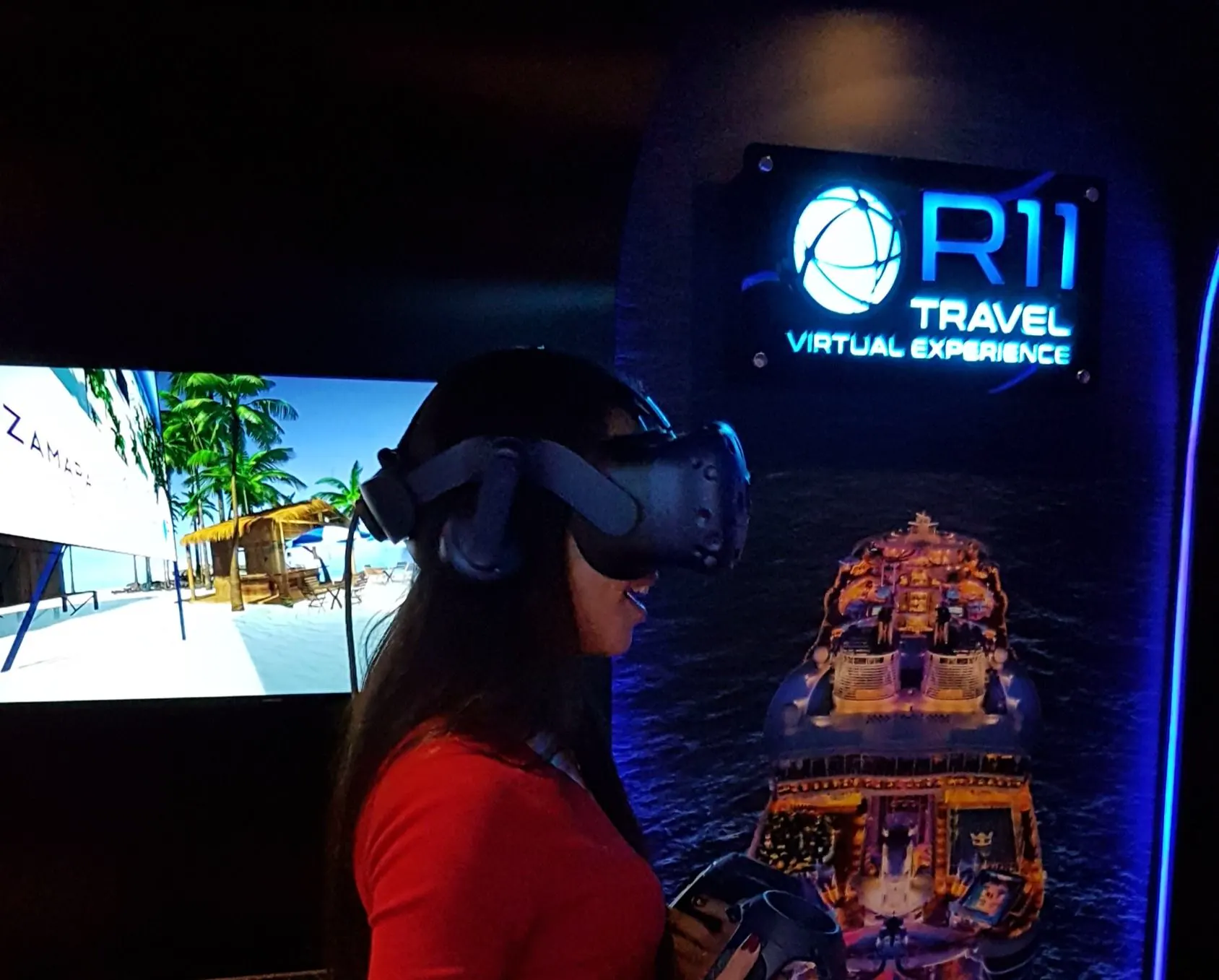 Experiência de RV em evento